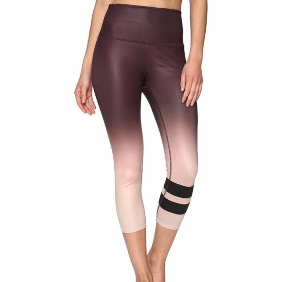 ALO Yoga Pants - ALO High waisted Airbrushed Cropped Leggings SZ XS